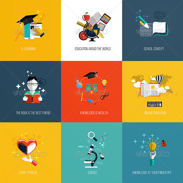 Set of Education Icons Set of Education Icons
