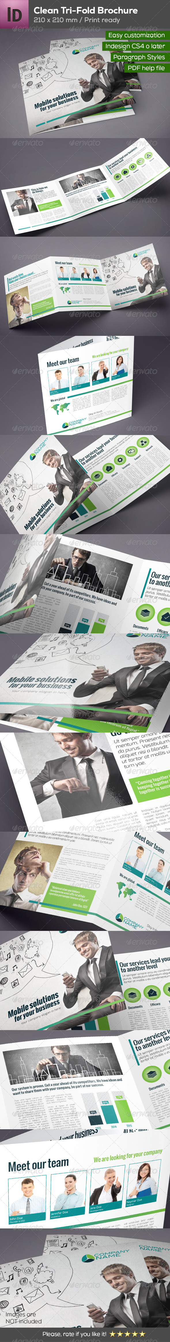 GraphicRiver Clean Tri-Fold Brochure 8201817 GraphicRiver Clean Tri-Fold Brochure 8201817