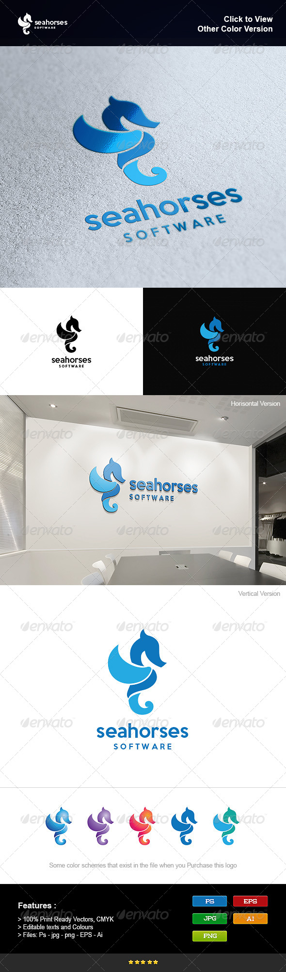 GraphicRiver Sea Horses Software 8251077 GraphicRiver Sea Horses Software 8251077