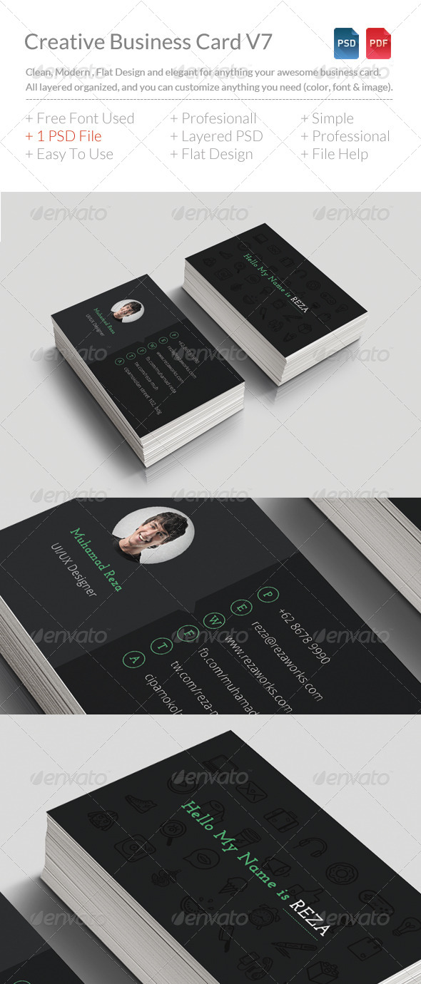 GraphicRiver Creative Business Card V7 8251087 GraphicRiver Creative Business Card V7 8251087