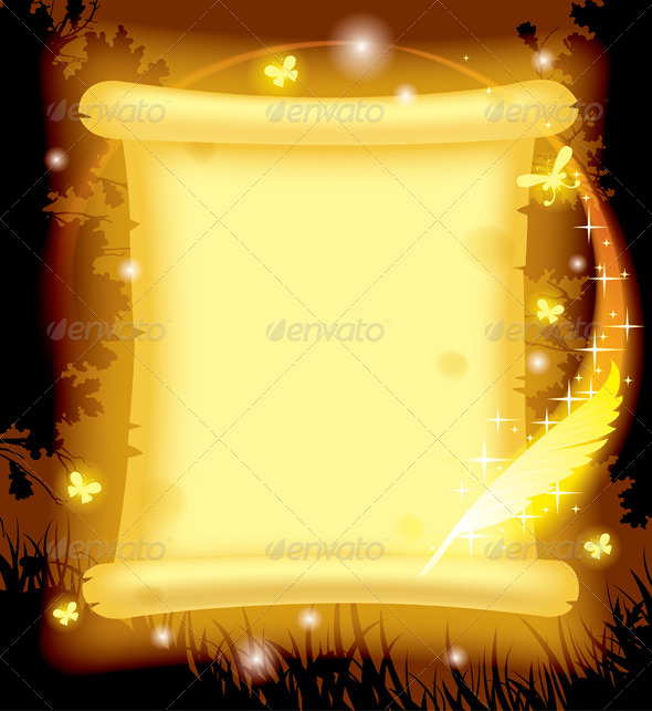 GraphicRiver Fairy Parchment and Magic Pen 8251536 GraphicRiver Fairy Parchment and Magic Pen 8251536