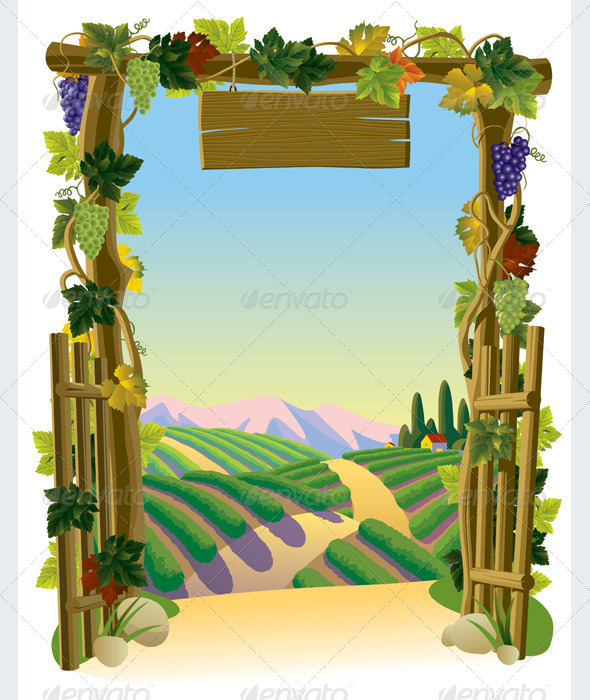 GraphicRiver Vineyard Gate 8251738 GraphicRiver Vineyard Gate 8251738