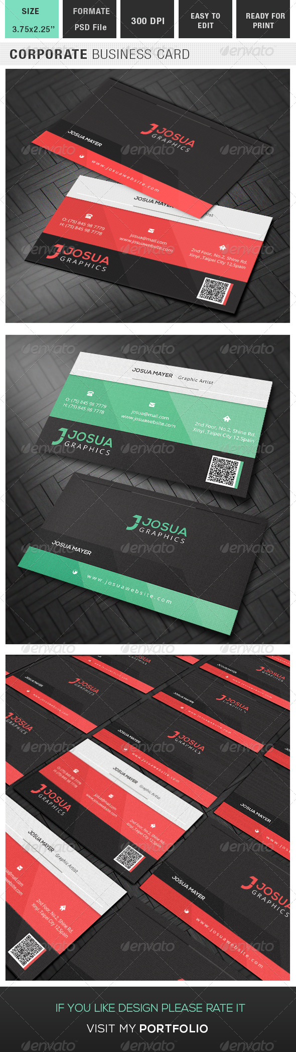 GraphicRiver Corporate Business Card 8245947 GraphicRiver Corporate Business Card 8245947