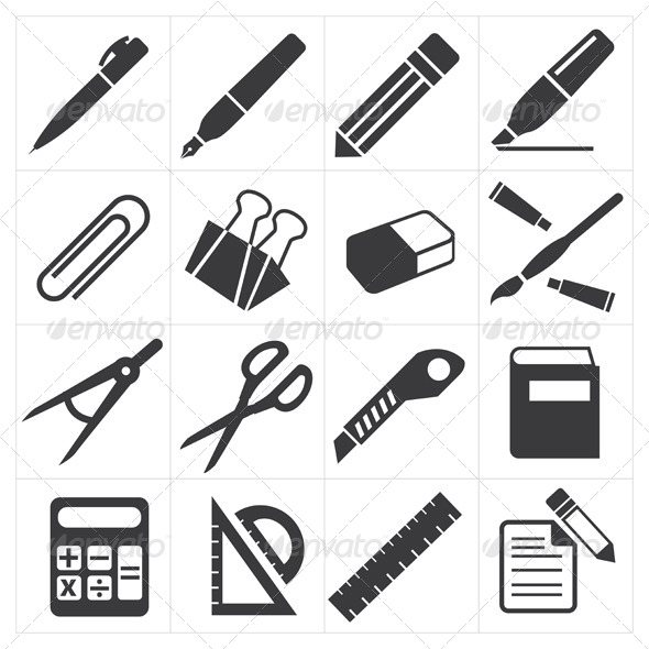 Icon Stationary Education Icon Stationary Education