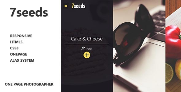 ThemeForest 7seeds OnePage Photographer Template 7639465 ThemeForest 7seeds OnePage Photographer Template 7639465