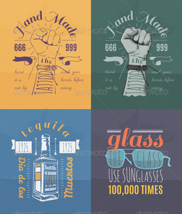 GraphicRiver Trendy Retro Vintage Insignias Set 8257298 GraphicRiver Trendy Retro Vintage Insignias Set 8257298