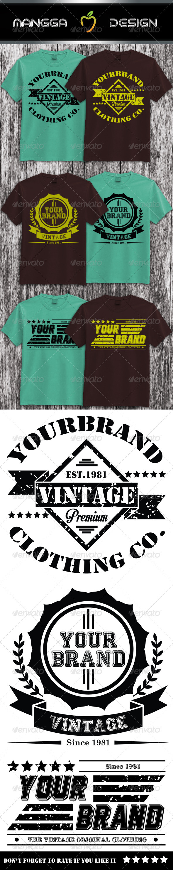 GraphicRiver 3 Vintage T-shirt 8257550 GraphicRiver 3 Vintage T-shirt 8257550