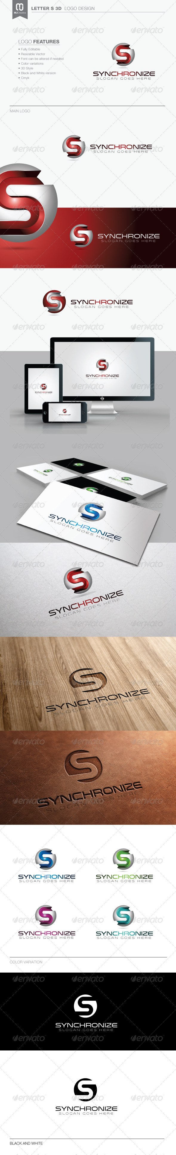 GraphicRiver Letter S 3D Tech Logo 8258377 GraphicRiver Letter S 3D Tech Logo 8258377
