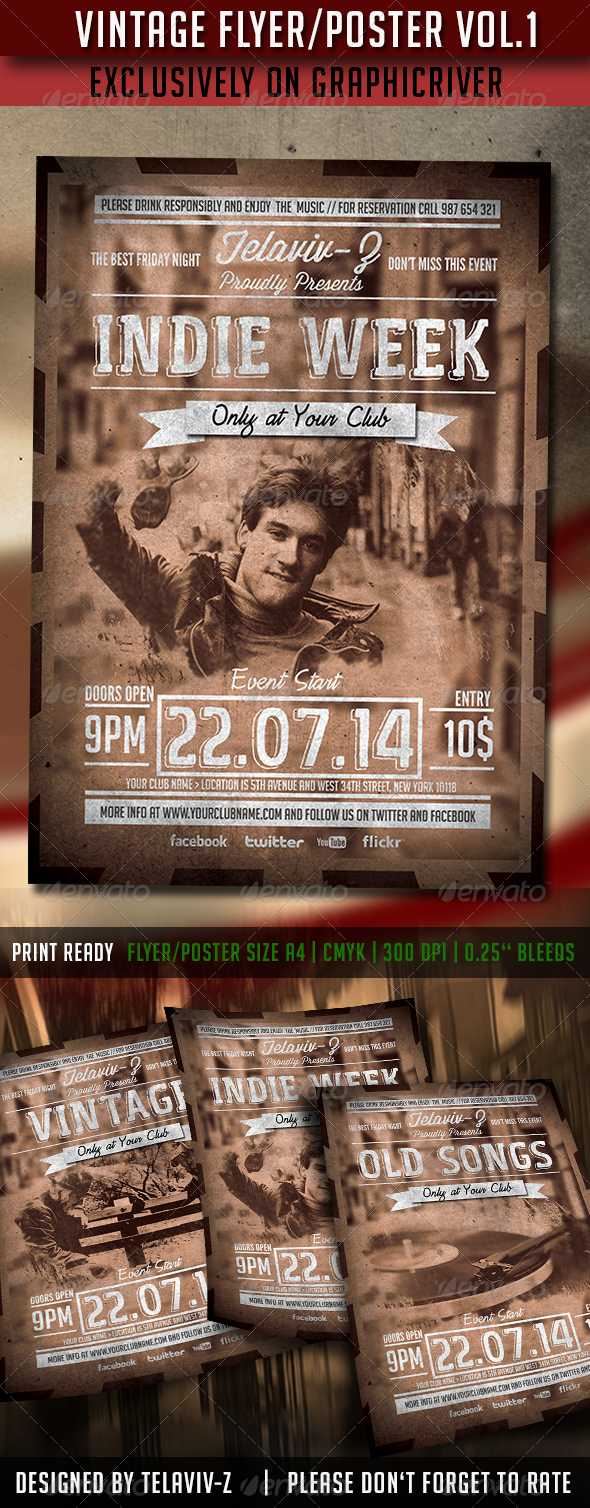 GraphicRiver Vintage Flyer Poster Vol.1 8258465 GraphicRiver Vintage Flyer Poster Vol.1 8258465
