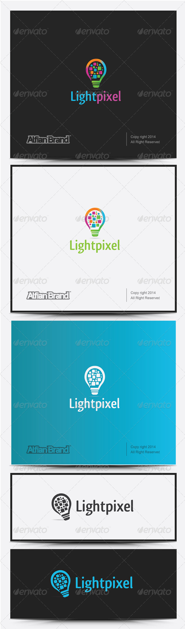 GraphicRiver Light Pixel Logo 8258493 GraphicRiver Light Pixel Logo 8258493