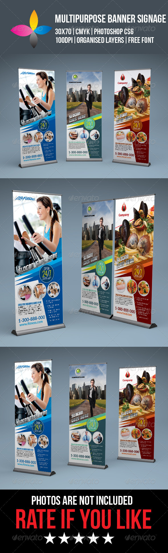 GraphicRiver Multipurpose Roll Up Banner Signage 8258783 GraphicRiver Multipurpose Roll Up Banner Signage 8258783