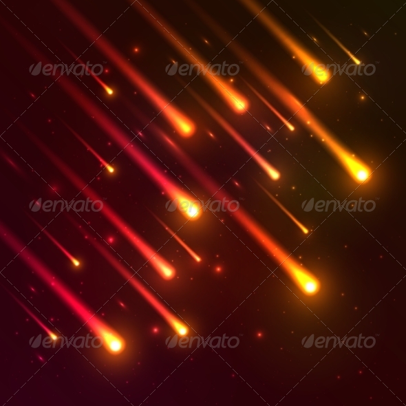 GraphicRiver Red Falling Meteors Background 8259041 GraphicRiver Red Falling Meteors Background 8259041