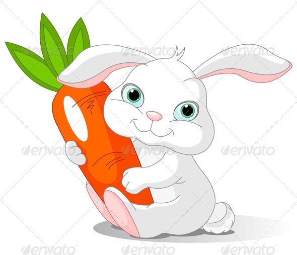 Rabbit Holds Giant Carrot Rabbit Holds Giant Carrot
