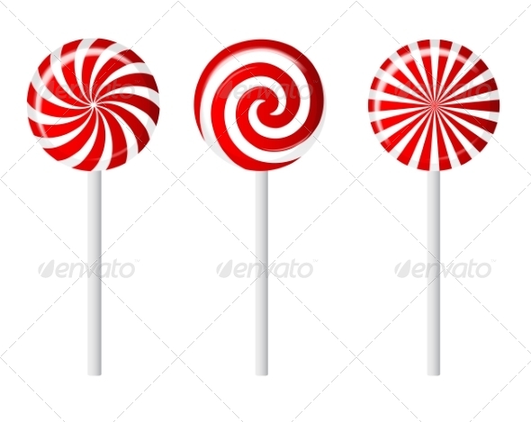 Striped Candy Vector Illustration Striped Candy Vector Illustration
