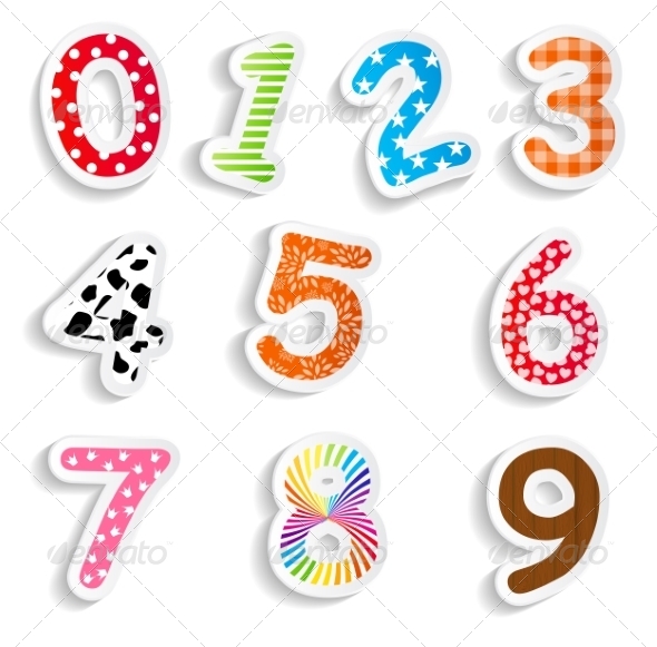 GraphicRiver Funny Comic Numbers Vector Illustration 8259575 GraphicRiver Funny Comic Numbers Vector Illustration 8259575