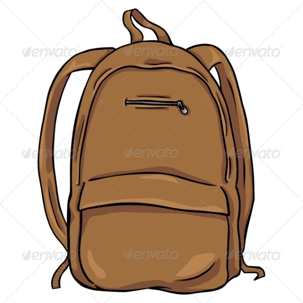 GraphicRiver Vector Cartoon Backpack 8259661 GraphicRiver Vector Cartoon Backpack 8259661