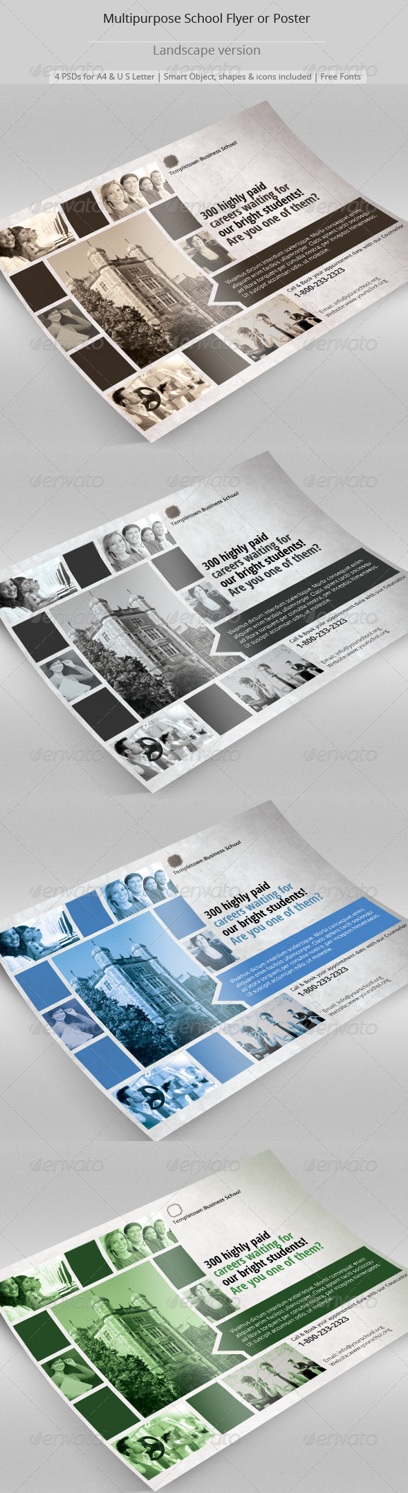 GraphicRiver Multipurpose School Flyer or Poster 8204401 GraphicRiver Multipurpose School Flyer or Poster 8204401