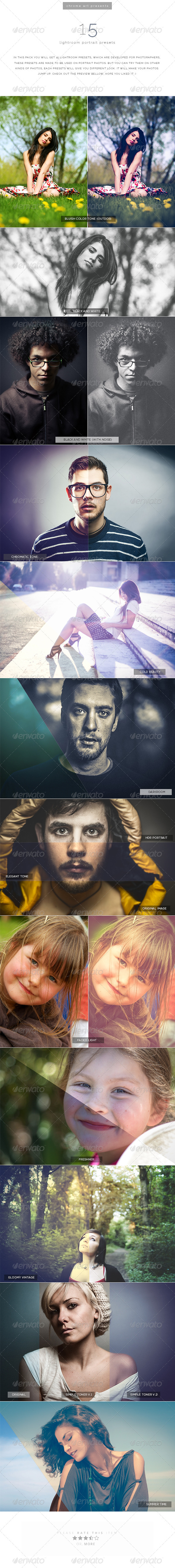 GraphicRiver 15 Lr Portrait Presets 8266745 GraphicRiver 15 Lr Portrait Presets 8266745