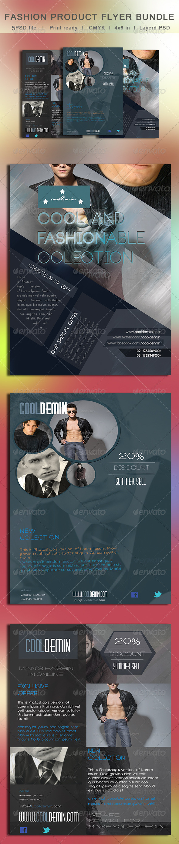 GraphicRiver 3 in 1 Fashion Product Flyer Bundle 8267578 GraphicRiver 3 in 1 Fashion Product Flyer Bundle 8267578
