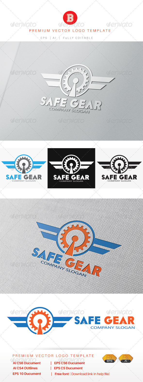 GraphicRiver Safe Gear 8269454 GraphicRiver Safe Gear 8269454