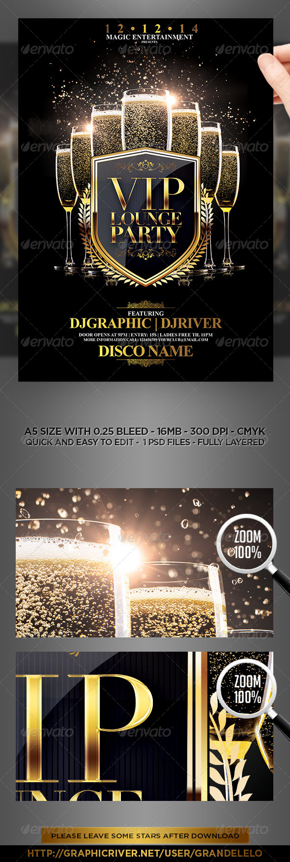 VIP Lounge Party Flyer Template VIP Lounge Party Flyer Template