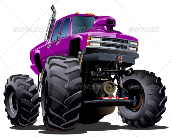 Cartoon Monster Truck