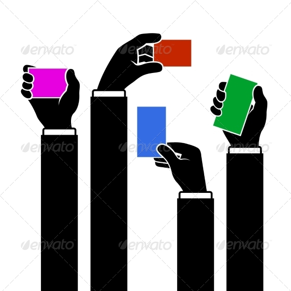 GraphicRiver Hands Holding Blank Business Card Vector 8272085 GraphicRiver Hands Holding Blank Business Card Vector 8272085