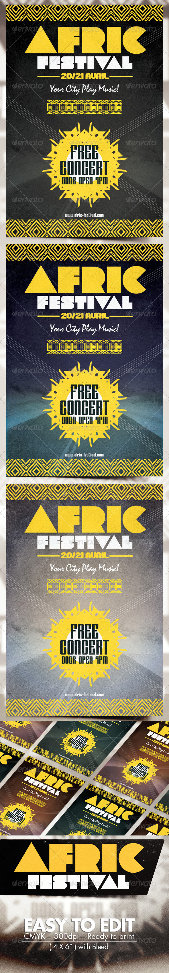 Africa Festival Flyer Africa Festival Flyer