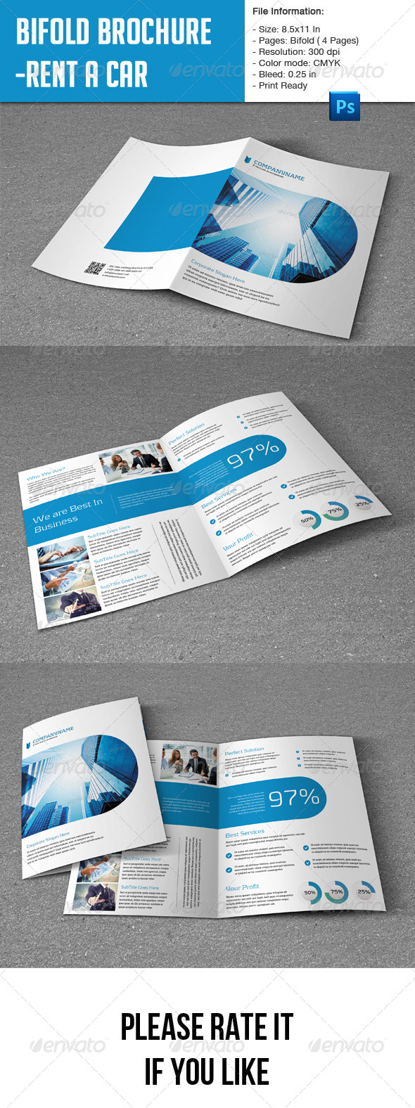 GraphicRiver Flexible Bifold Brochure for Business 8273638 GraphicRiver Flexible Bifold Brochure for Business 8273638