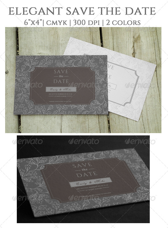 GraphicRiver Elegant Save the Date 8273999 GraphicRiver Elegant Save the Date 8273999