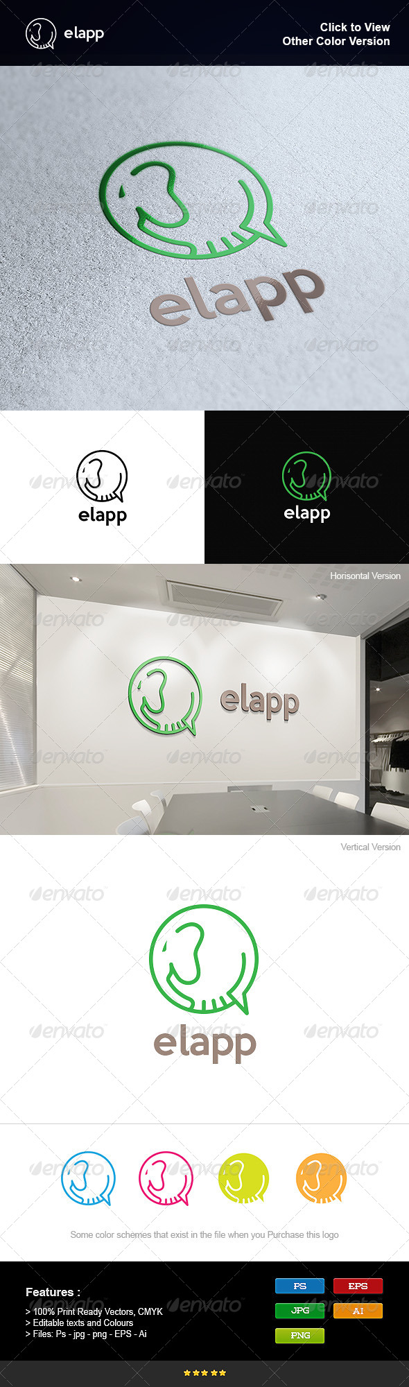 GraphicRiver Elephant App 8275763 GraphicRiver Elephant App 8275763