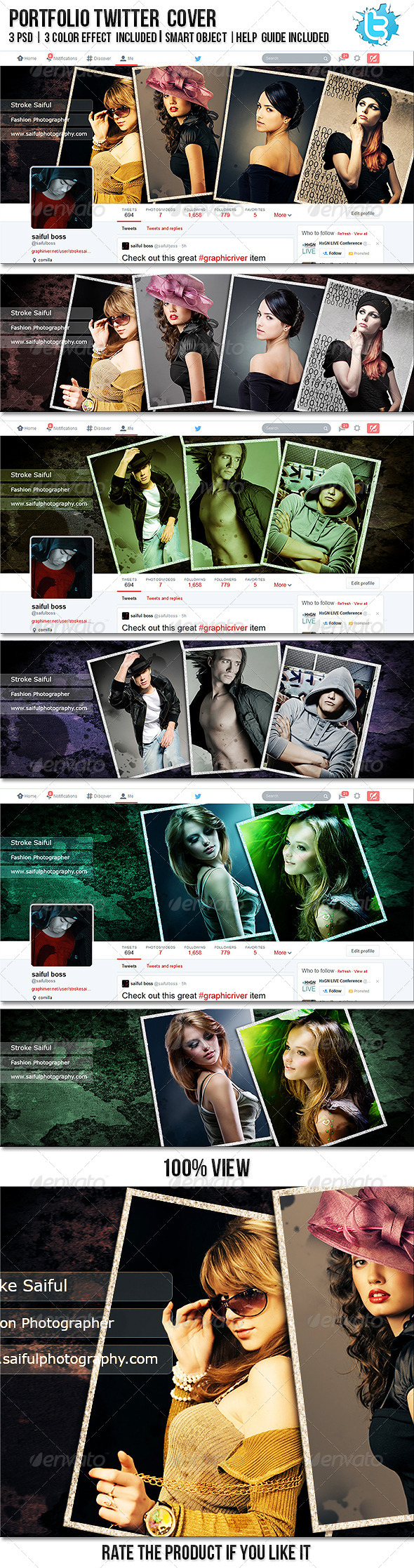 GraphicRiver Portfolio Twitter Profile Cover 8276180 GraphicRiver Portfolio Twitter Profile Cover 8276180
