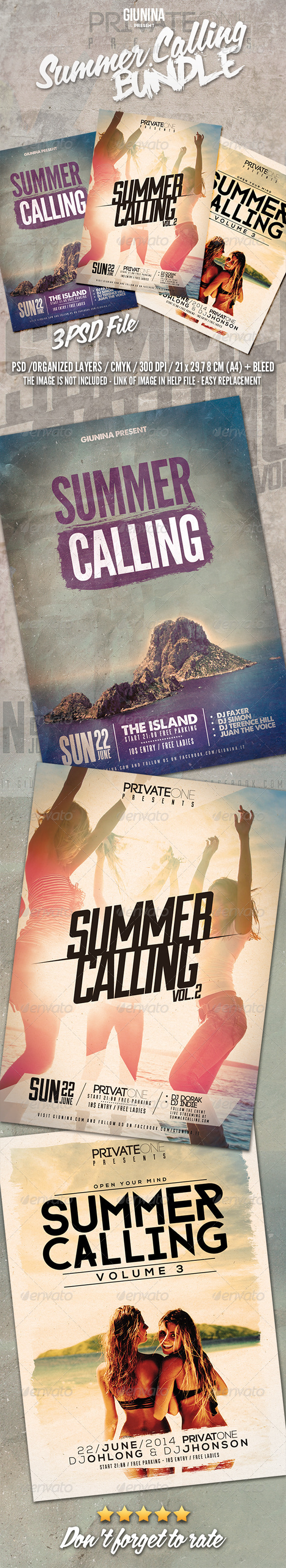 GraphicRiver Summer Calling Flyer Poster Bundle Vol.1-3 8276291 GraphicRiver Summer Calling Flyer Poster Bundle Vol.1-3 8276291