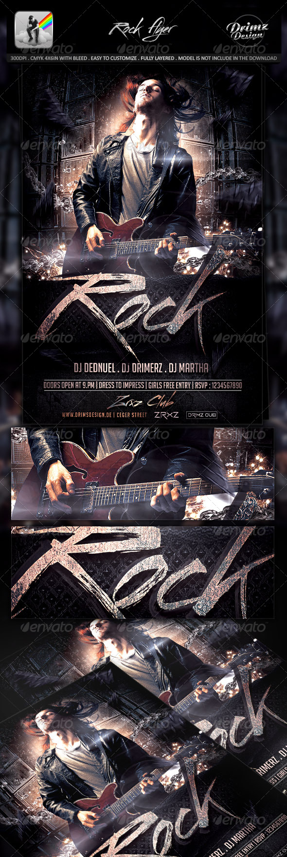 GraphicRiver Rock Flyer 8276440 GraphicRiver Rock Flyer 8276440
