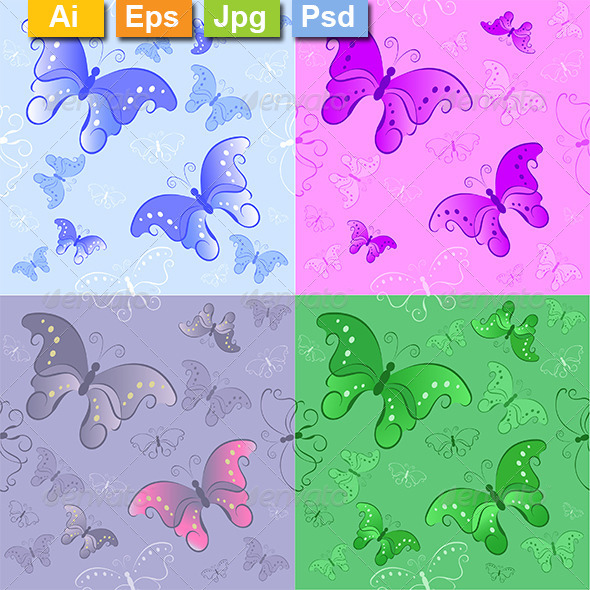 GraphicRiver Seamless Pattern from Butterflies 8278945 GraphicRiver Seamless Pattern from Butterflies 8278945