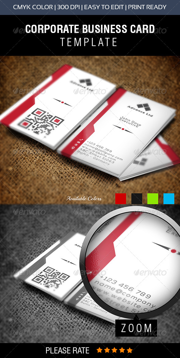 GraphicRiver Advance Corporate Business Card 8278955 GraphicRiver Advance Corporate Business Card 8278955