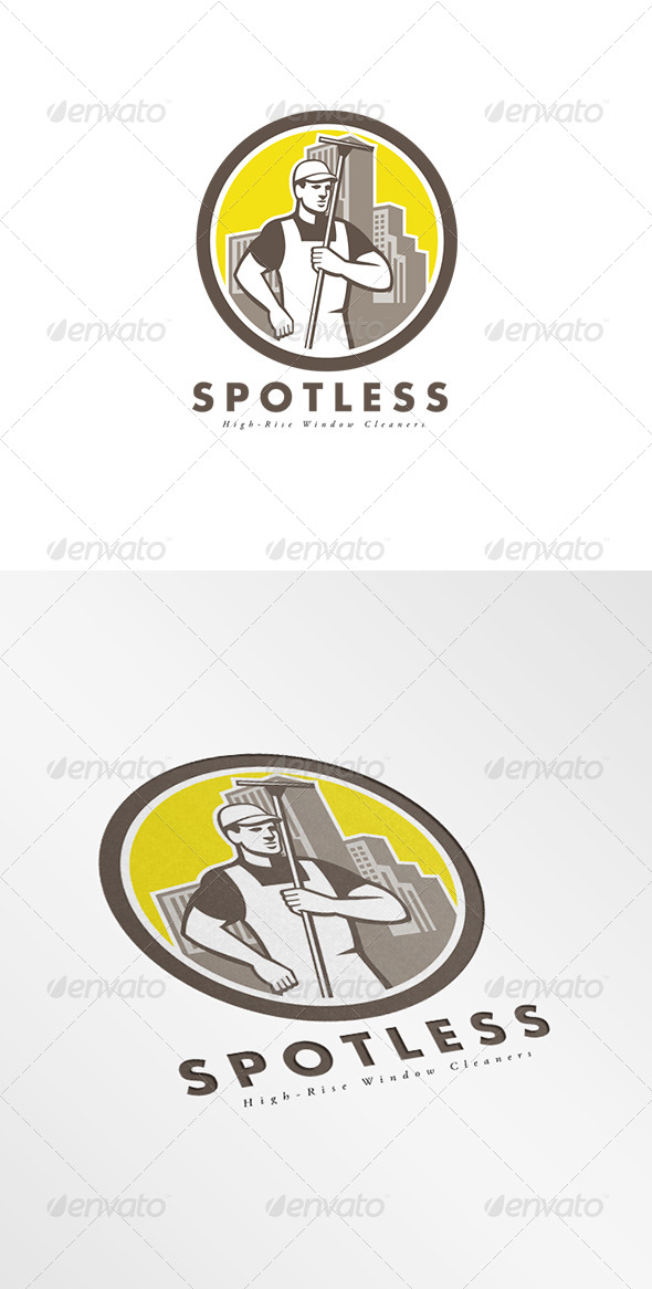 GraphicRiver Spotless Hi-Rise Window Cleaners Logo 8278967 GraphicRiver Spotless Hi-Rise Window Cleaners Logo 8278967