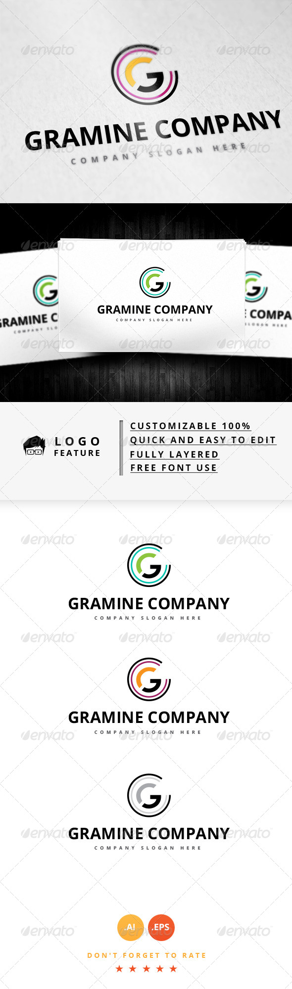 GraphicRiver Gramine Company Logo 8279011 GraphicRiver Gramine Company Logo 8279011