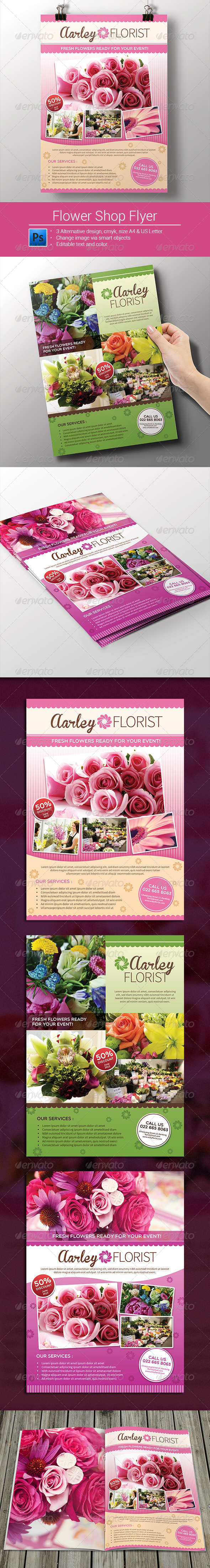 GraphicRiver Flower Shop Flyer Magazine Ad 8279050 GraphicRiver Flower Shop Flyer Magazine Ad 8279050