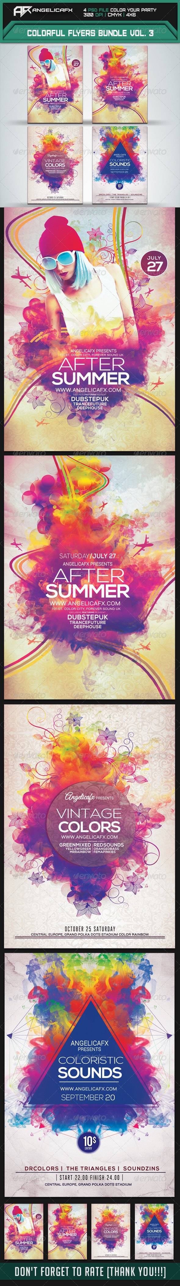 GraphicRiver Colorful Flyers Bundle Vol 3 8279185 GraphicRiver Colorful Flyers Bundle Vol 3 8279185