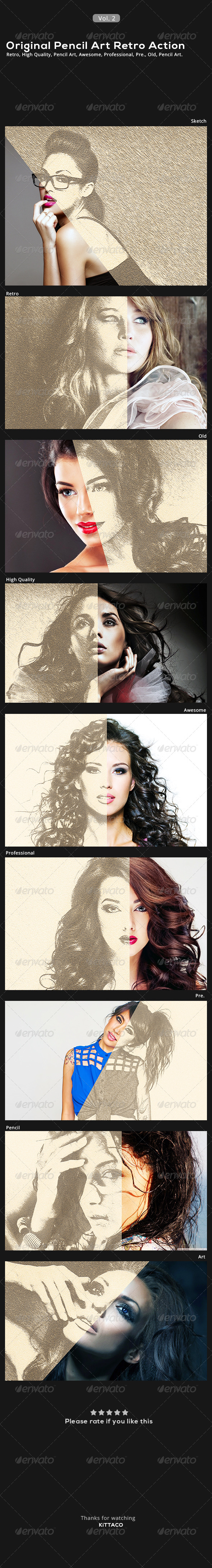GraphicRiver Pencil Art Retro Action 8279691 GraphicRiver Pencil Art Retro Action 8279691