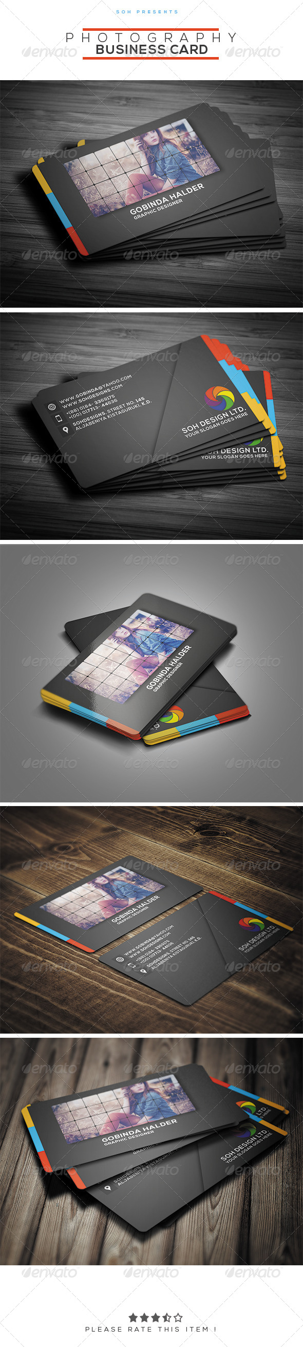 GraphicRiver Photography Business Card Template 8279741 GraphicRiver Photography Business Card Template 8279741