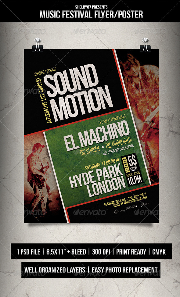 GraphicRiver Music Festival Flyer Poster 8280765 GraphicRiver Music Festival Flyer Poster 8280765