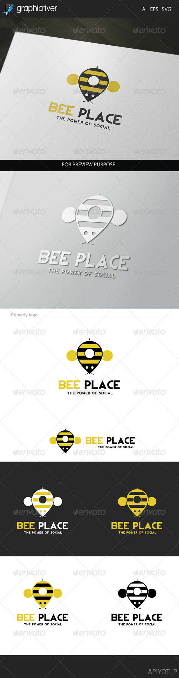 Bee Place Logo Bee Place Logo