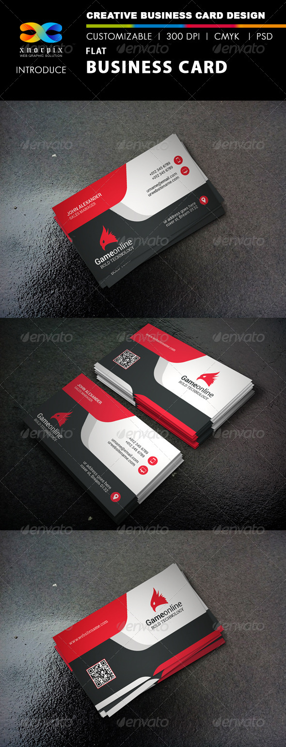 Flat Business Card Flat Business Card