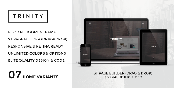 ThemeForest TRINITY Responsive Parallax Joomla Template 8281373