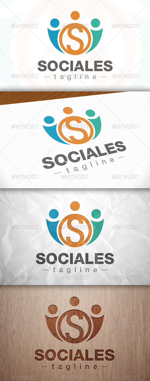 GraphicRiver Social People S Letter Logo 8281926 GraphicRiver Social People S Letter Logo 8281926