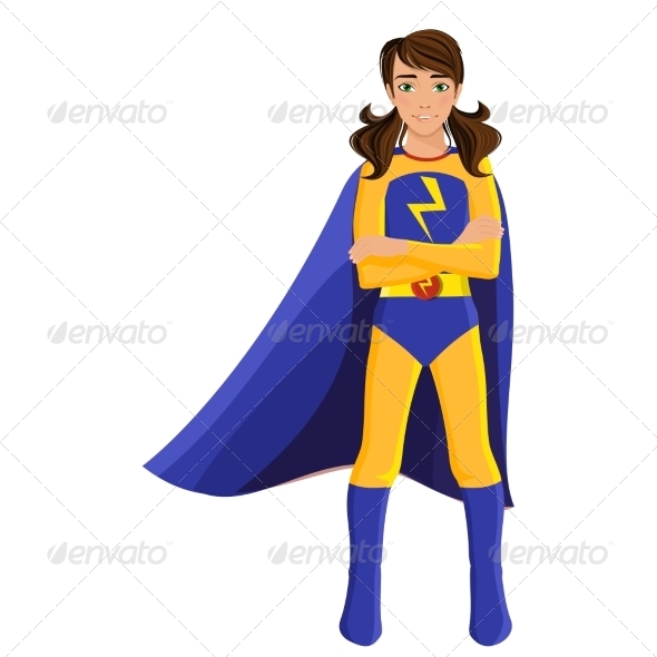 Girl in Superhero Costume (People)