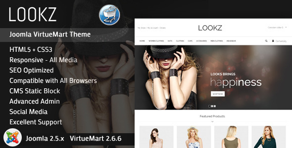 ThemeForest Looks VirtueMart Parallax Template 8282621