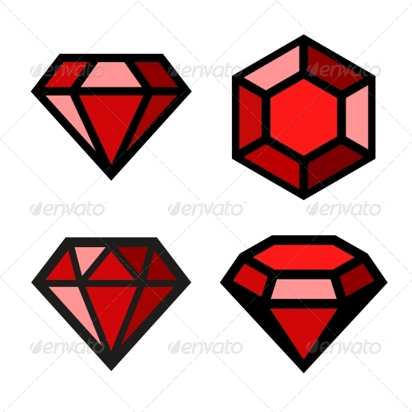 Ruby Vector Icons Set (Miscellaneous)